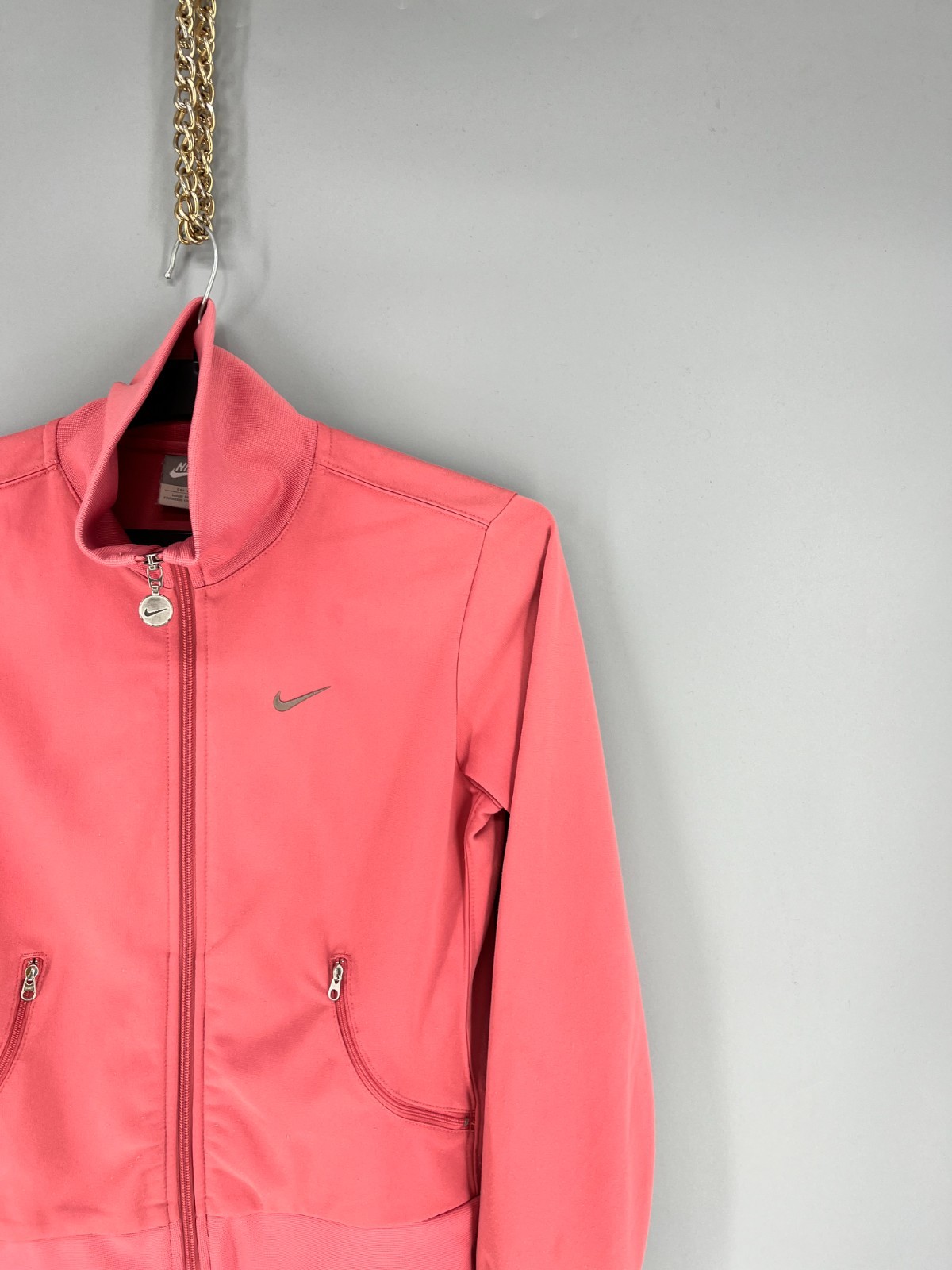 SACAI X NIKE Nike Giacca Donna Track Vintage Rosa Full Zip Taglia S Y2K Abbigliamento Sportivo Rara