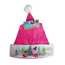 PEPPA PIG Santa Hat 17  X 11.25  for Character Christmas Hats for Kids Children
