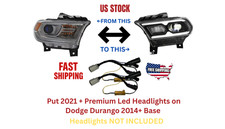 Dodge Durango 2014+ Base To 2021 + Premium Led Headlight Conversion Cables