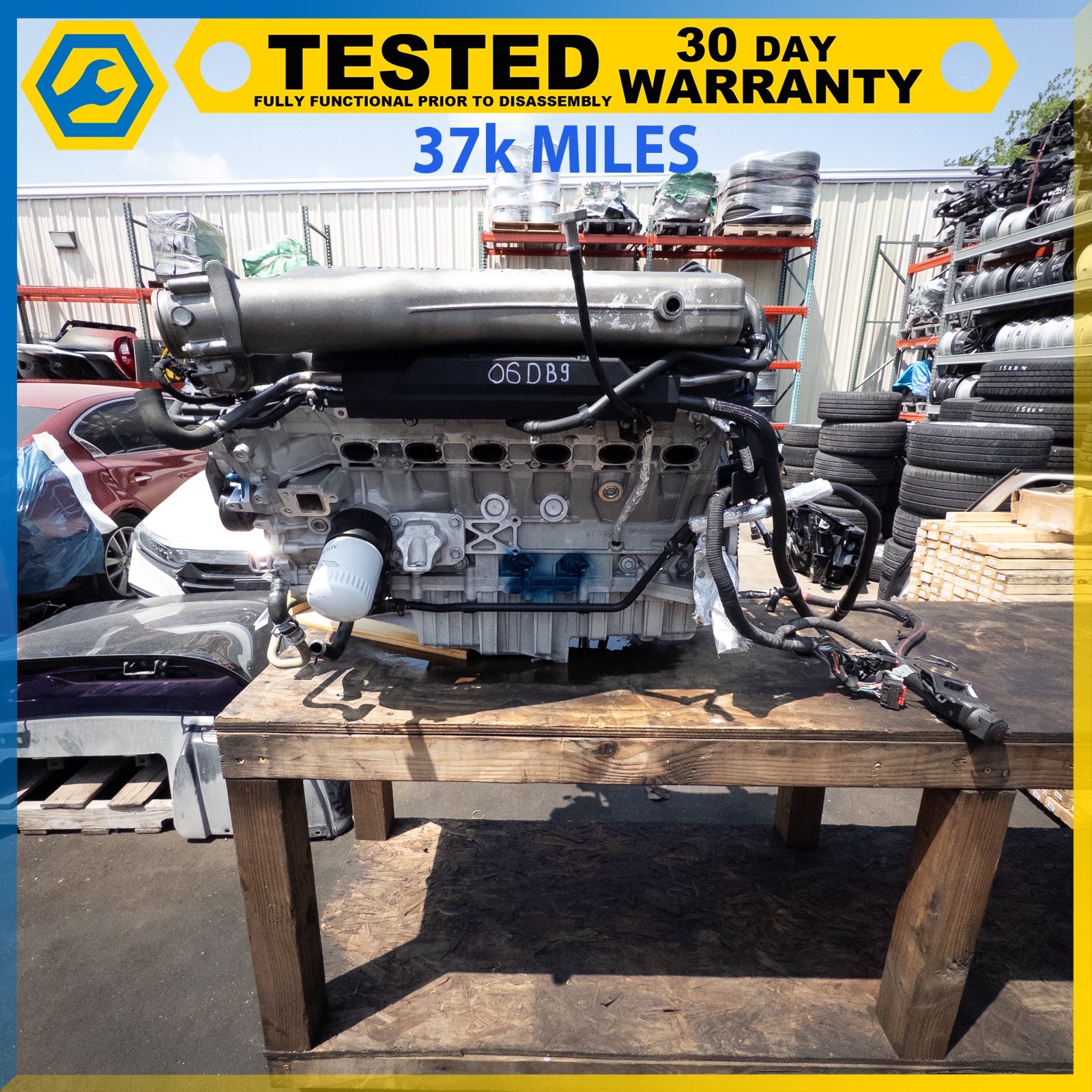 05-08 ASTON MARTIN DB9 AM4 5.9L V12 ENGINE MOTOR ASSEMBLY OEM