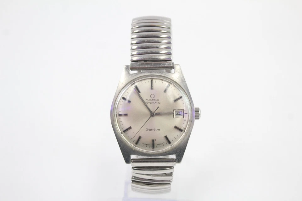 Vintage Omega Geneve Automatic Watch Mechanical Working