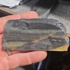 Lot of 3 South Dakota Petrified Wood Slabs Gray/Black w/ Tan 180g Lapidary — photo 4