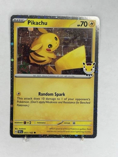 Fart Swirl!! Pikachu 30th Celebration Promo. Black Star Pokemon