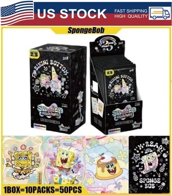 *US STOCK* Spongebob 25th Anniversary Kayou Booster Box 50 Trading Card's