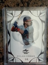 2024 Leaf Trinity Dylan Crews Platinum  /5 Washington Nationals