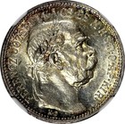 Hungary Franz Joseph I Silver 1916 KB 1 Korona NGC MS62 Toning KM# 492 (028) — photo 4