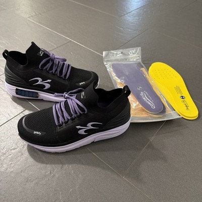 Gravity Defyer GDefy Energiya Black Purple TB9036FLP Walking Shoes Womens 9.5M
