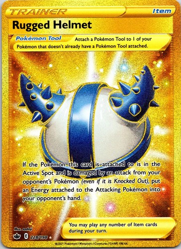 Rugged Helmet 228/198 Secret Rare Chilling Reign Pokemon Holo Near Mint