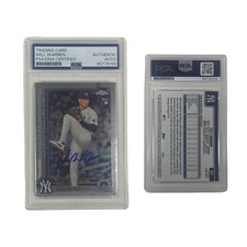 Will Warren New York Yankee Signed 2025 Topps Chrome Base Autographed PSA