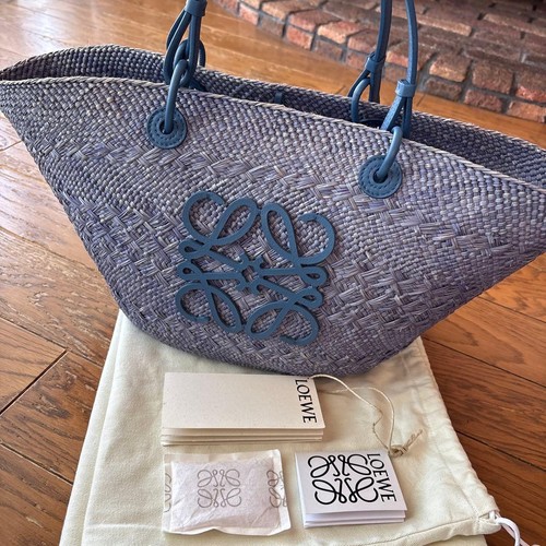 LOEWE basket bag 2 way denim blue 149245