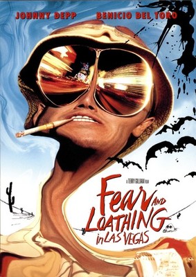 1998 Fear & Loathing in Las Vegas Movie Postcard Johnny Depp Ralph Steadman Art