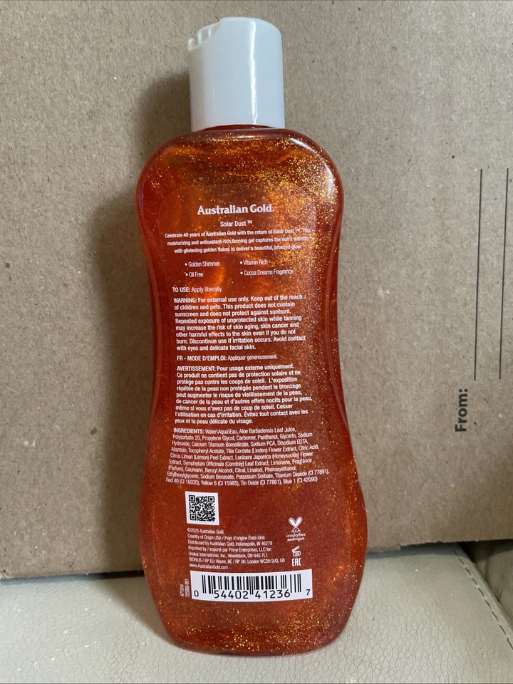 Australian Gold Solar Dust Dark Tanning Power Gel Bronzer 8oz - Image 2 of 3