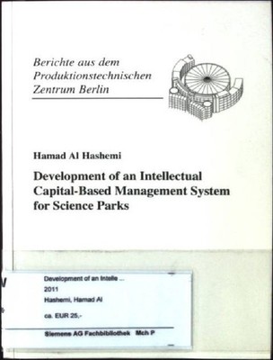 Development of an intellectual capital-based management system for science parks