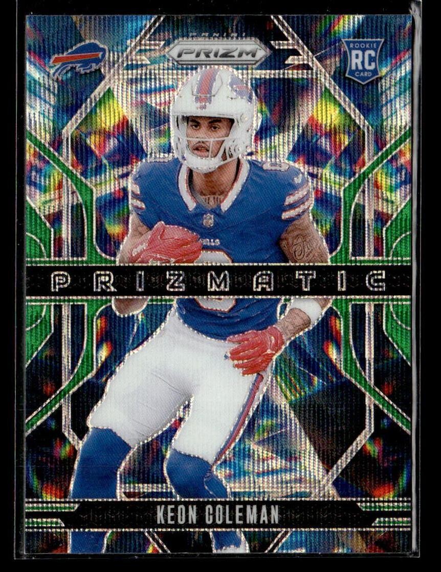 Keon Coleman Panini Prizm Prizmatic #15 Green Wave