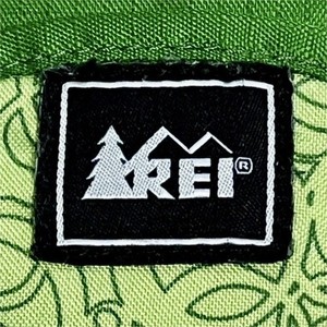 REI Green Patterned Chalk Bag Climbing Accessory Pouch Lunch Camping Hiking