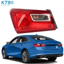 Driver Left Side Outer Tail Light Brake Lamp Halogen For Chevy Malibu 2016-2021