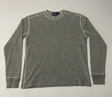 VTG Polo Ralph Lauren Heather Gray Long Sleeve Pullover Crewneck Sweater Size M