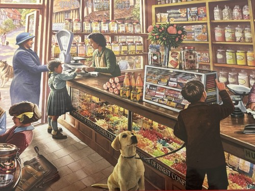 Rompecabezas White Mountain Old Candy Store 1000 piezas piezas más grandes 24 x 30 nuevo - Imagen 8 de 8