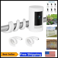 Universal 2-Pack Flexible Mounts for Easy Camera Positioning - White Silicone