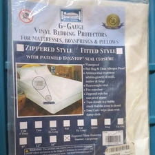 Pair - Bargoose Zippered Pillow Protectors Waterproof STANDARD 21 x 27"