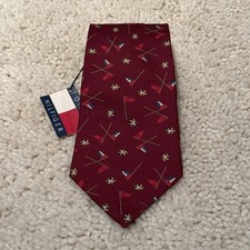 TOMMY HILFIGER Men  s Necktie Italian Silk MADE IN USA.