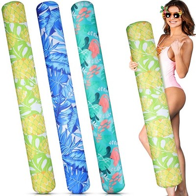 Blueweenly Inflatable Swim Pool Noodles 3 Pack Large Swim Floats for Adults S...