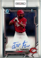 2021 Topps Bowman Chrome Cincinnati Reds Jose Torres Draft Autographs