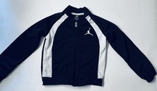 Air Jordan Boys Track Jacket Baby Size 4 XS Black Full Zip Jumpman Logo