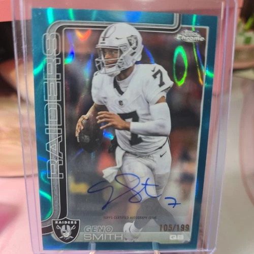 2025 Topps Chrome Geno Smith Chrome Autographs (RAW)