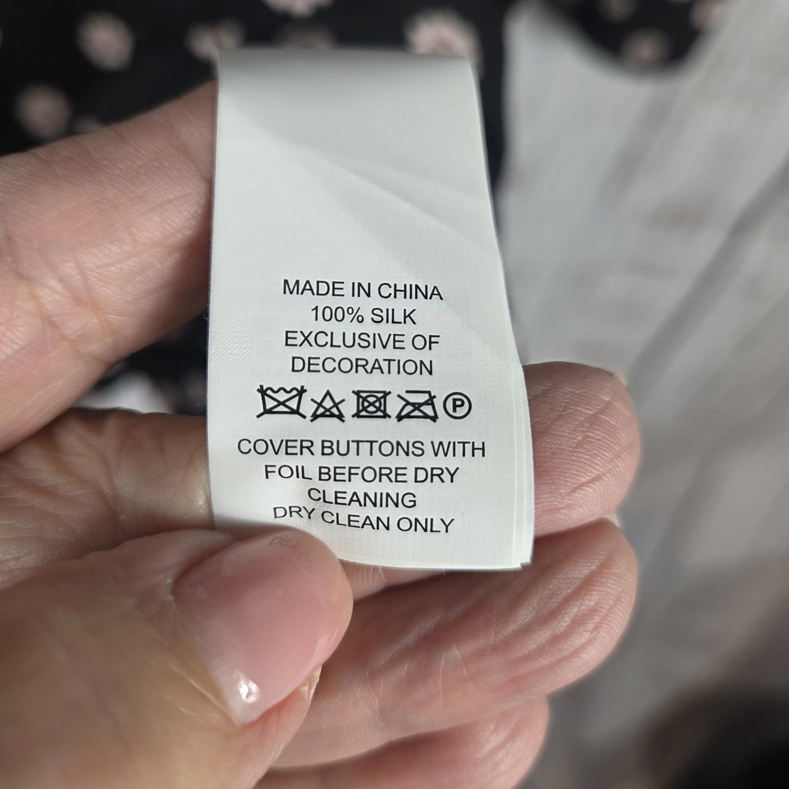 Abito camicia Kate Spade 100% seta M colletto arricciato plissettato davanti nero floreale Ditsy