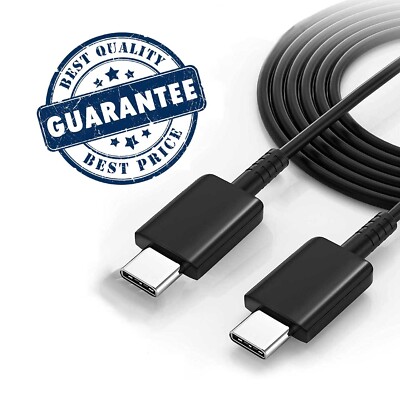 GENUINE 3A 6ft USB Type-C Super Fast Charging Data Cable for Samsung S22 S21 S20