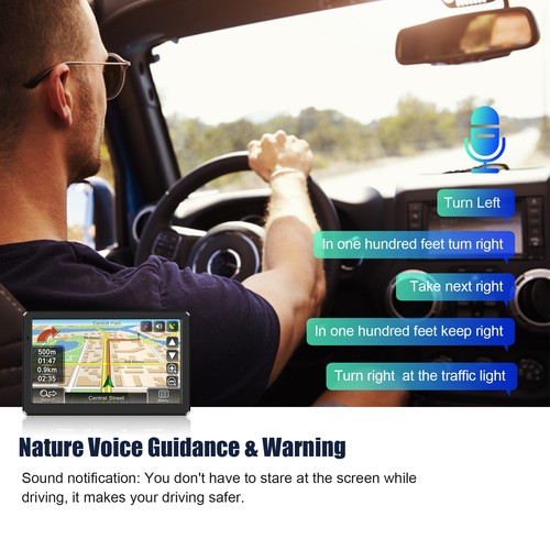 IOTWE 7" Car Truck Sat Nav GPS Navigation Free Lifetime UK&EU Maps