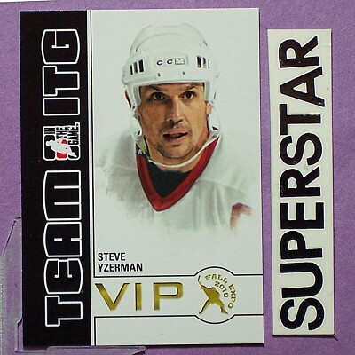 STEVE YZERMAN  2010-11  ITG  Fall Expo  Team ITG  VIP #ITG36  Detroit Red Wings