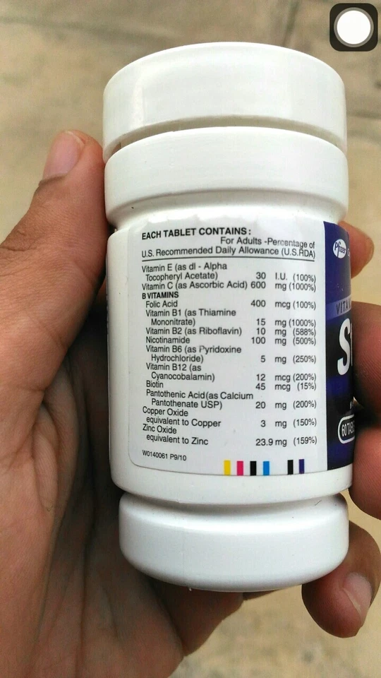 60 Tabs x 3 Stresstabs 600 + Zinc Vitamin + Minerals High Potency Stress Formula - Image 2 of 2