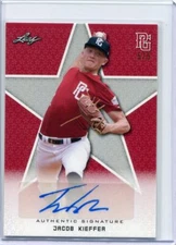 2020 Leaf Perfect Game Autographs Red Jacob Kieffer Auto 5/5