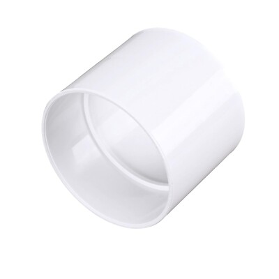 NDS 4P05 PVC S&D Coupling 4-Inch Hub x Hub Connection Sewer and Drain Pipe
