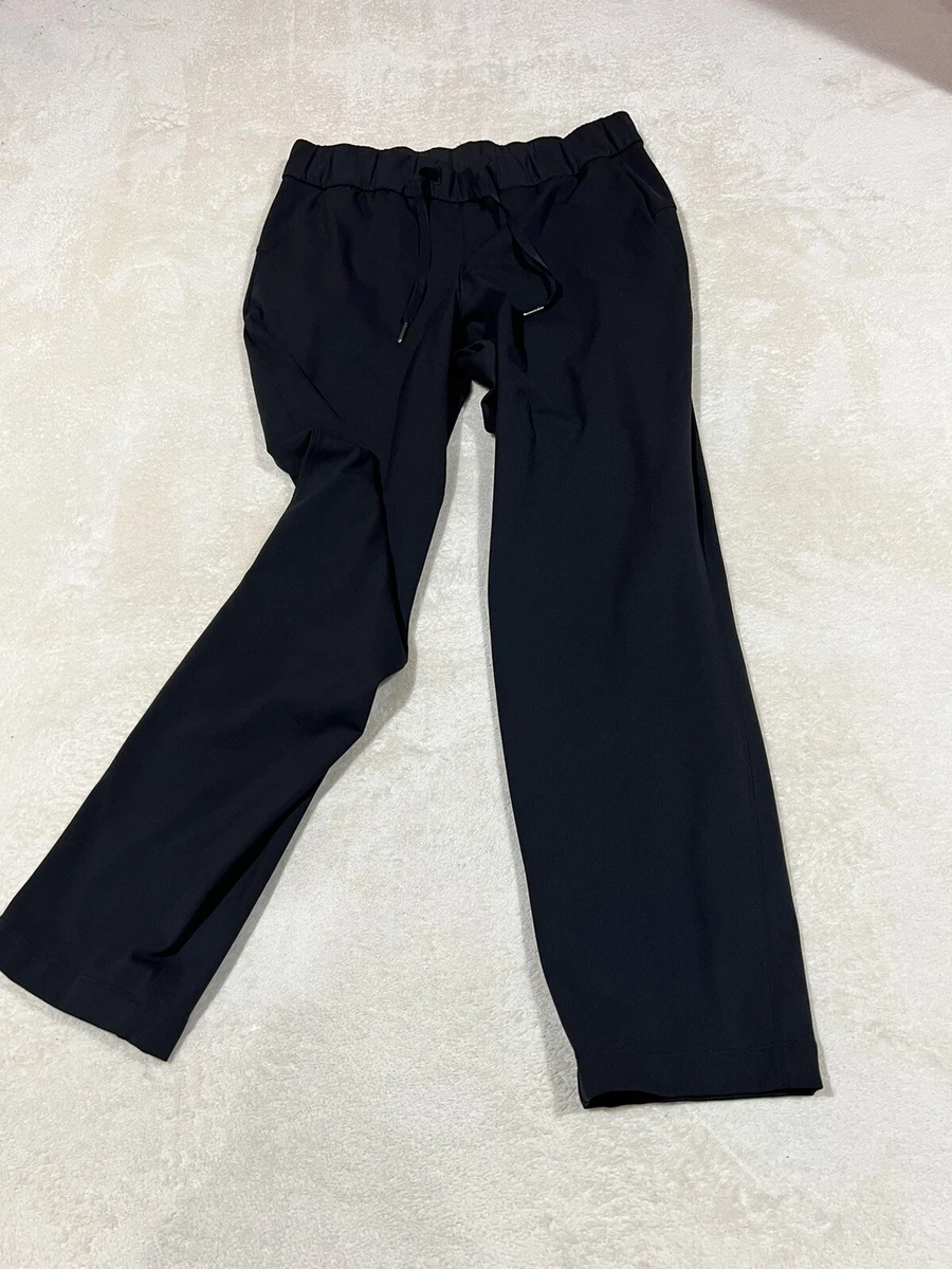 lululemon stretch high rise black joggers size 6