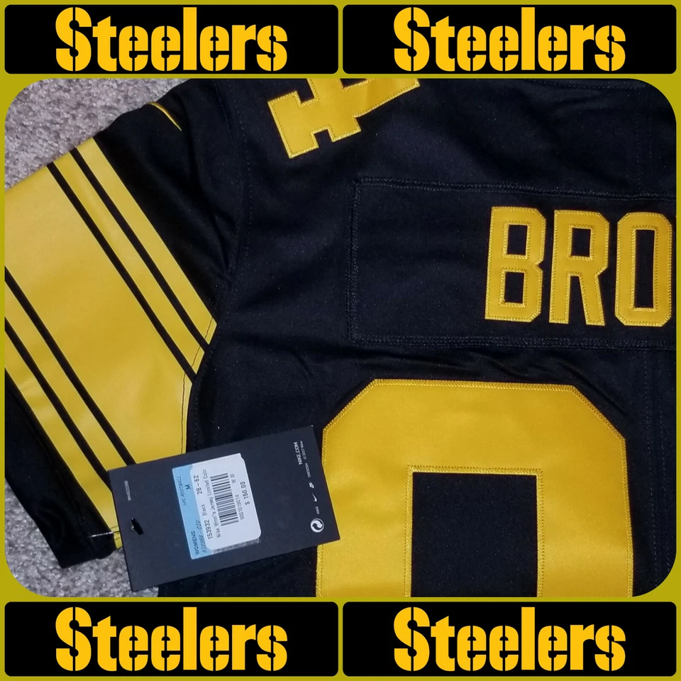 Camiseta Nike limitada Antonio Brown Steelers para mujer ~ VENDEDOR CONFIABLE DE EBAY DESDE 1999 Foto 3 de 3