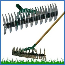 RASTRELLO SCOPA PER foglie manico regolabile telescopico da giardino 15 denti EUR 16,90