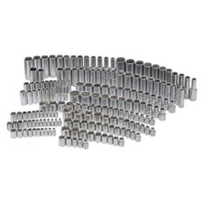 Husky Socket Set Standard SAE Hand Tool 200 Piece 1/4 in. 3/8 in. 1/2 in. Drive