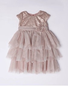 rose gold sequin toddler dress