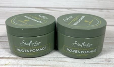 Shea Moisture Men Waves Pomade Argan Oil & Shea Butter 4oz Hair Styling (2 Pack)