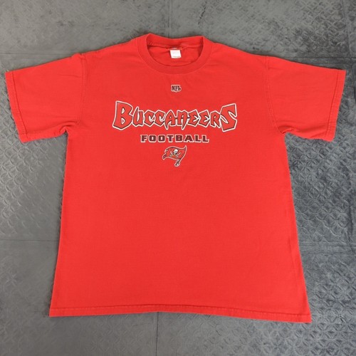 Tampa Bay Buccaneers Shirt Y2K NFL Apparel Vintage Short Sleeve Red Men Medium - Picture 2 of 8