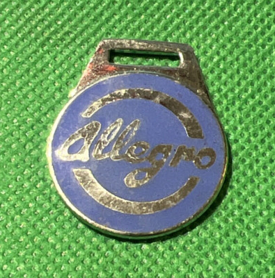 Austin Allegro Enamel Key Ring Fob Melsom 1970s New Old Stock