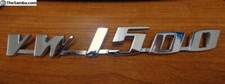 Vw 1500 Script Emblem Deck Lid Engine Lid Vw 1500 Script Emblem Deck Lid Engine Lid