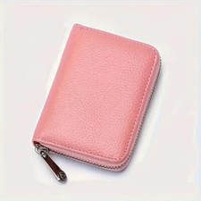 Zip Multi-Functional Wallet Hold Documents Business Card Money Slot Credit Card