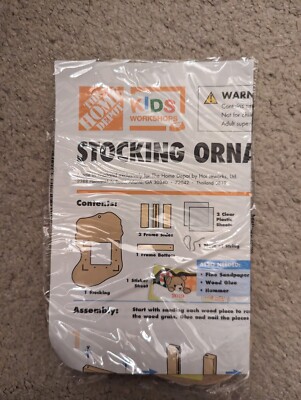 Home Depot Kids Workshop Christmas Stocking Ornament