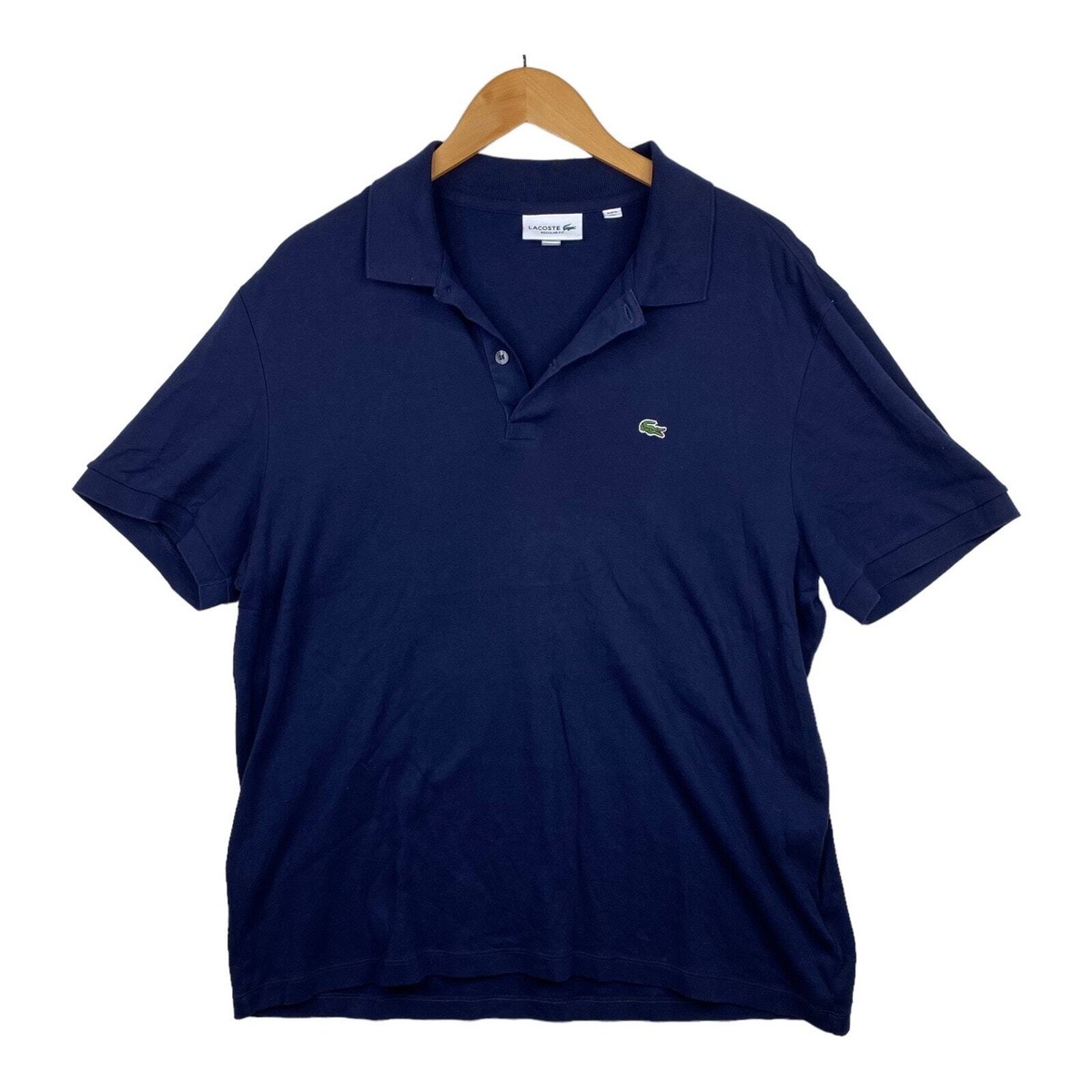   ブラック ベスト　XS Lacoste Men's Dark Blue Classic Short Sleeve Regular Fit Casual