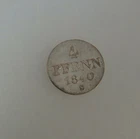 Hanover Ernst August 4 Pfennig 1840 Silver (69289)