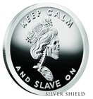 2016 1OZ - SILVER SHIELD - SLAVE QUEEN V2 Proof W/COA & GIFT BOX COLLECTOR ROUND